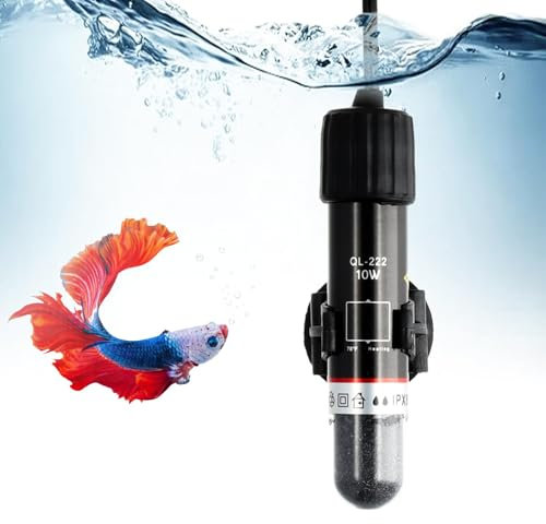 DNSHAN USB Aquarium Heater, 10 W Mini Aquarium Heating Rod with Thermostat, Thermostat Aquarium Turtle Heater, Submersible Heater Thermostat for Fish and Turtle Tank