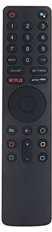 PPcdfre XMRM-010 - Mando a distancia por voz Bluetooth para MI Box 4X 4K Smart TV Android TV para 4S 4K L65M5-5ASP, color negro