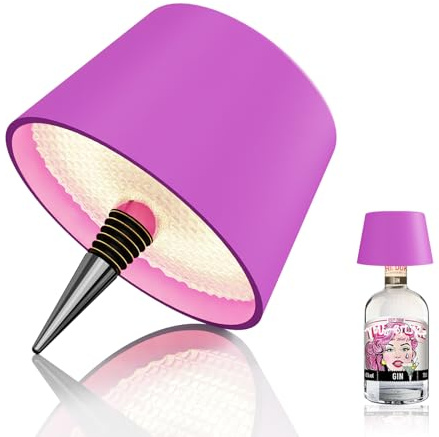 MU LIN lampada bottiglia ricaricabile,lampada da tavolo senza fili,Controllo Touch da 3 Modalita Temperatura di Colore, Dimmerabile, per Soggiorno, Ristorante