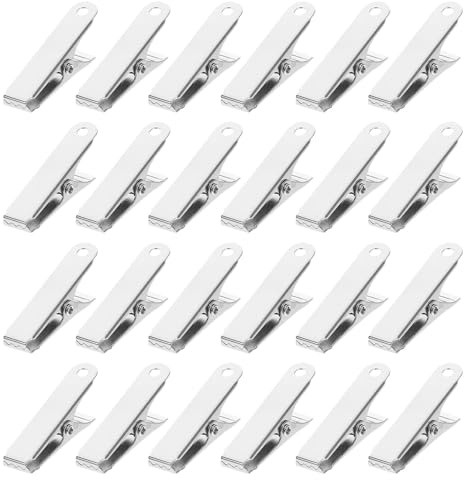 TOKIDNY 40 Pezzi Morsetti a Coccodrillo in Metallo Mini Molla Morsetto per Filo Metallico per Test Elettrici Laboratorio Fai da Te e Organizzazione Cavi