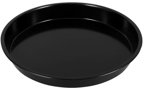 Healeved 10 Inch Round Pizza Pan Non Stick Pizza Tray for Oven and Microwave Carbon Steel Baking Tray for Cake and Pie Kitchen Cookware 1 Pack