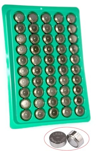 GinMimi 50/100 unidades AG13 LR44 A76 357 357A LR1154 SR1154 SR44 1,55 V batería alcalina para calculadora de reloj, reloj remoto de coche, calculadora de juguete, dispositivo electrónico en miniatura