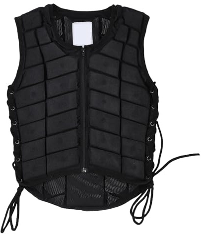 Gilet de Protection pour Cheval d'équitation Unisexe avec Absorption des Chocs, Sangles réglables Confortables pour garçons et Filles, Planche en Mousse pour l'entraînement à (CS)