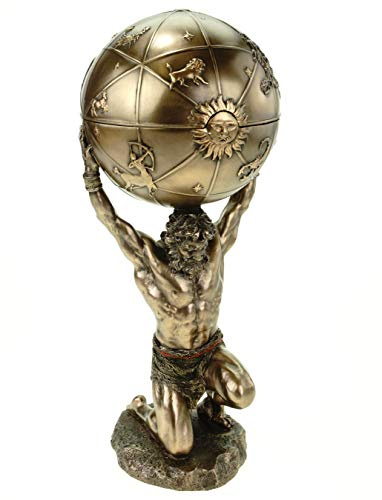 Veronese by Joh. Vogler GmbH Atlas USA el Mundo en Escultura de Bronce Figura bronceador