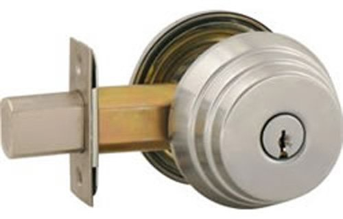 Arrow Lock E Series Stain Chromium Occupancy Indicator Deadbolt Auxiliary Lock, 1-3/8 to 1-3/4 Door Thickness (Pack of 1)