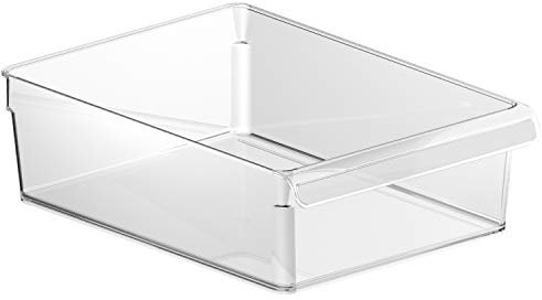 Rotho Loft, Organizador de la nevera 5l, Plástico SAN libre de BPA, transparente, L, 5l 31.0 x 22.0 x 9.0 cm