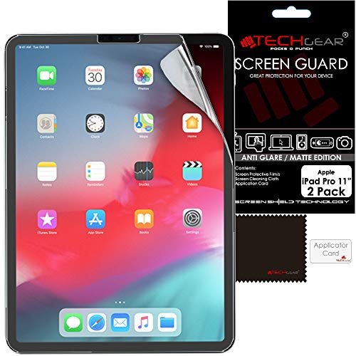 TECHGEAR (2 Stück Matt Schutzfolie für iPad Pro 11 (2021/2020 / 2018) - Matte Blendschutz für iPad Pro 11 2021, 2020, 2018 [3. 2. 1. Generation] Matt folie