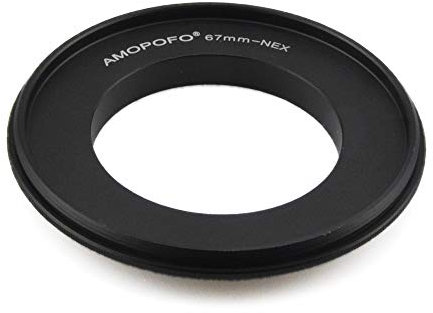 67 mm to NEX retro adapter/67 mm macro reverse ring, compatibility for Sony E A6300, A7, A7R, A7II, A7S, A7M2, NEX-7, NEX-6, NEX-5, NEX-3; NEX-5N, NEX-C3, NEX-5R, VG30 VG900E EA50 A6000