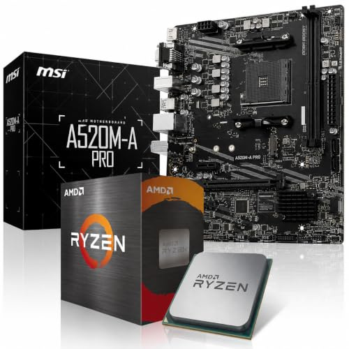 Aufrüst-Kit Bundle Ryzen 5 5600 Prozessor, 32 GB DDR4, A520M-A Pro Mainboard (zusammengebaut inkl. Bios Update + Funktionskontrolle)