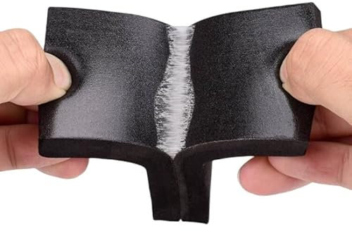 TOFIMA Striscia di Tenuta in Spugna autoadesiva in Gomma 2M/10M Larghezza 10-30mm Spessore 2-20mm Adesivo su Un Lato Eva Schiuma Nera Guarnizione anticollisione (Size : 10mm x 25mm x 2m)