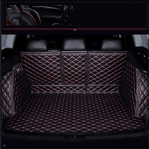 BLAFT Auto Kofferraummatte für Subaru Forester 2019-2023, rutschfest Staubdicht Kofferraum Schutzmatte Antirutschmatte Auto Kofferraum Matte All-Inclusive Nach Maß,BlackRed