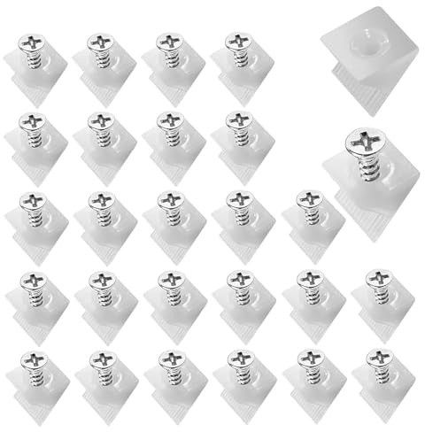 80PCS Drawer Supports for Sagging Drawers Repair Kit with Screws - Kitchen Drawer Front Fixing Brackets - Plastic Mending Wedges - Furniture Chest Reinforcement