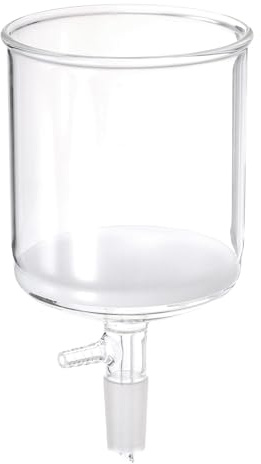 PATIKIL Imbuto Buchner, 1000ml Imbuto Filtro In Vetro Borosilicato Con Fritto Fine (G2), Attacco Interno Standard Taper 24/40 Per Laboratorio, Esperimento, Trasparente, 115mm ID., 116