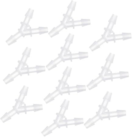 HEALEEP 10pezzi Connettore Giunto in Plastica Vie Giunto Per Tubo Flessibile y Accessorio Per Tubo Flessibile y Connettore Per Raccordo Per Rapido Per Flessibili