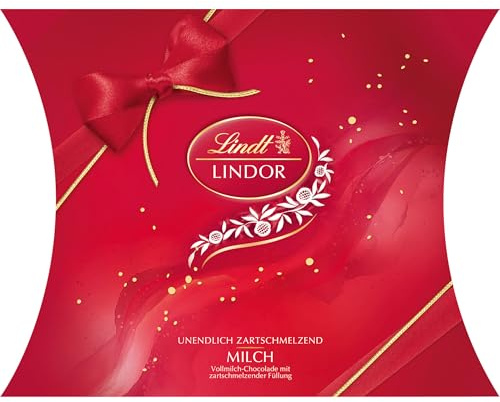 Lindt Schokolade | LINDOR Kugeln Milch, 250g Kissen, Vollmilch, Geschenk