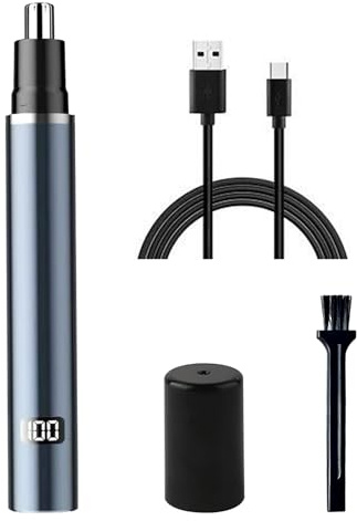 Tondeuse Nez, Coupe Poils nez et Oreilles USB Rechargeable, Tondeuse Nez Oreilles Homme Portable, Coupe Précise, Sans Douleur, pour Hommes et Femmes