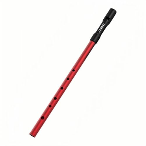 Lawnoval Irish Tin Whistle Flöte in oder D Key, 6-Loch Aluminiumlegierung Penny Whistle Instrument Anfänger und Volksmusik für Auftritte, Gold
