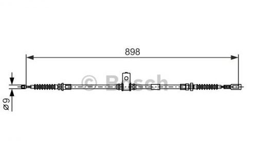 Bosch Cavo comando, Freno stazionamento 1987482397 | Compatibile con: NISSAN CABSTAR, NT400 CABSTAR