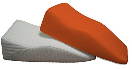 Dukal | Bezug für Witschi Venenkissen | Größe A | 2 Stück | aus hochwertigem DOPPEL-Jersey | 100% Baumwolle | Farbe: orange
