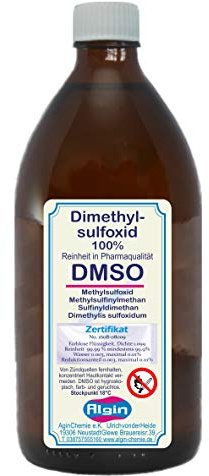 Algin DMSO rein 500ml Glas - 100%ig Dimethylsulfoxid Methylsulfoxid