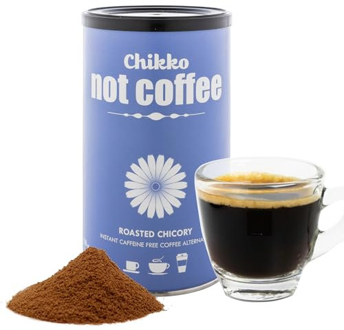 Chikko Not Coffee Organic Roasted Chicory Coffee, 150g - Instant Nocaf - Alternative to Decaf Coffee - Free from Additives and Chemicals