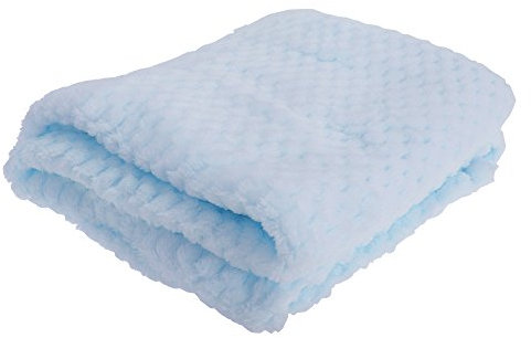 Baby Boys/Girls Supersoft Waffle Textured Blanket (75 x 90cm) (Sky Blue)