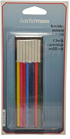 DIE NÄHZWERGE HOECHSTMASS Signet Color: Kreideminen-Nachfüllung in Aufbewahrungsbox | Markier- & Anreißwerkzeug zeichnen markieren nähen zuschneiden Schneiderei - deutsches Made in Germany