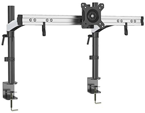 HFTEK Monitorarm -Tischhalterung für Bildschirm von 15 bis 49 Zoll mit Tischklemme - VESA 75/100 (MP211C) -Individuell umrüstbar