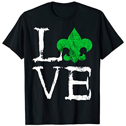 Scout Love Pfadfinder Lilie Zeichen Camper Symbol Liebe T-Shirt