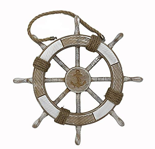 osters muschel-sammler-shop maritime Holz Serie grau-weiss ┼ Steuerrad ┼ Leuchtturm ┼ Rettungsring ┼ Truhe ┼ Möwe ┼ Deko - Nautic