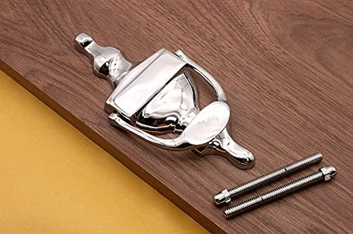 Türklopfer, Messing, Chrom, viktorianischer Urnen-Stil, für UPVC-Holztüren, 15,2 cm (6 Zoll)