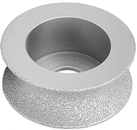 Muela abrasiva de piedra, práctica y práctica Muela abrasiva de diamante soldada para piedra artificial para granito para cerámica para vidrio(Concave grinding wheel 2.5)