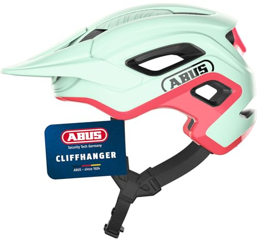 ABUS Casco MTB Cliffhanger - Casco de Ciclismo para senderos exigentes - con Grandes Aberturas de ventilación y Sistema de Correas TriVider - para Hombres y Mujeres