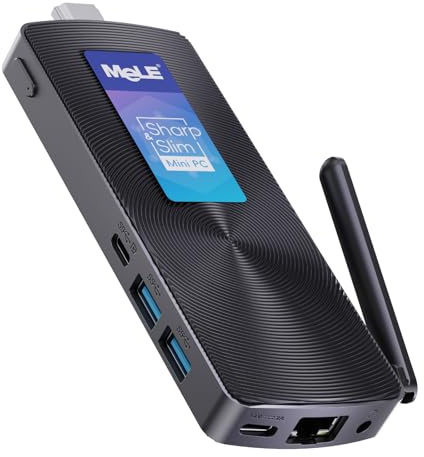 MeLE Stick PC with Win-11-Pro,Fanless Computer PCG02 N100 8GB 256GB,Support 4K HDMI,Auto Power On PXE,Small Micro Desktop Computer on Industry IoT,Business Office,Digital Signage,USB-C,Linux,Ubuntu