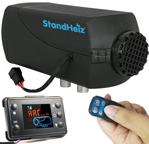 Dieselheizung 12V 2KW, Ölheizung mit Fernbedienung - Air Diesel Luftheizung mit LCD Anzeige, Standheizung für Auto, Luftheizer RV Boote LKW KFZ PKW Wohnmobil Bus