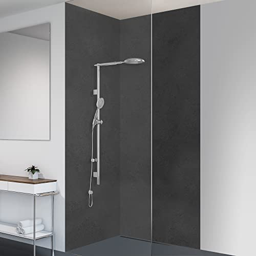 yourplate Duschrückwände mit individueller Größe (2 Rückwände – Premium Nano Matt – bsst03) – Duschrückwand Alu mit Feuchtigkeitsschutz – Rückwand Dusche zur einfachen Montage