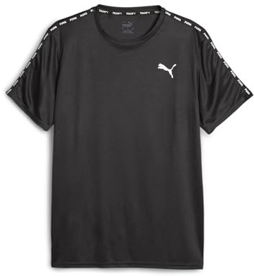PUMA Puma Fit Taped Tee, Männer T-Stück, PUMA Black,