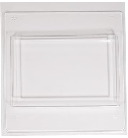 Rayher Gießform Dekoplatte Rechteck, 27 x 18 x 2 cm, Beton Gießform, Gießform aus PET, für Deko-Objekte oder Kerzen, ideal zum Ausgießen mit Kreativ-Beton, Kreativ-Beton 5in1, Raysin, 36139000