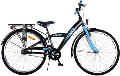 Volare Thombike Kinderfahrrad - Jungen - 26 Zoll - Schwarz Blau - 3 Gänge