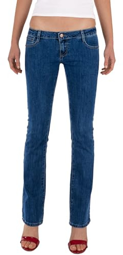 Fraternel Jeans Donna Bootcut Stretch Vita Bassa Blu Taglia: S