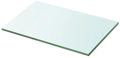 Kavolet 20x30 cm Glasboden Glasscheibe Glasplatte Glasregal Transparent Regalboden Glas Einlegeboden Glasablage für Badezimmer Wandregal Badablage 8 mm stärke