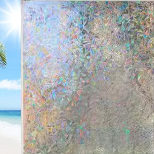 Sonnenschutzfolie Fenster Innen 70 x 200 cm Uv-Schutz Folie Sichtschutz Hitze Uv-Schutz Sichtschutzfolie Dekofolie Statisch Haftend Folie für Büro Und Haus, Laser