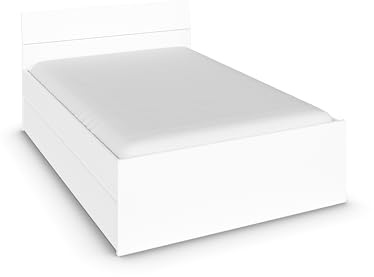 Rauch Möbel Joel, Bett, Farbe Weiß, Maße 145x90x209 cm | Doppelbett, Stauraumbett, mit 2 Stauraumschubladen, für Schlafzimmer, Jugendzimmer, Gästezimmer, Liegefläche 140x200 cm