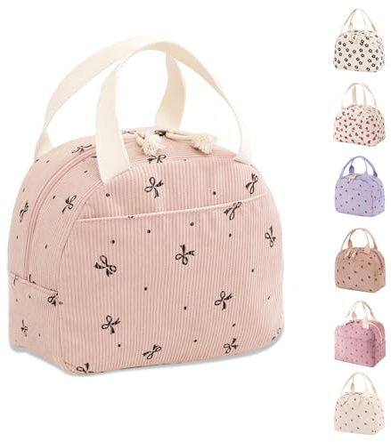 Lunch Bags for Women Insulated Cooler Lunch Bag Adults Kids Packed Lunch Box Tote Bag Cute Girls Ladies Lunch Bags for Work School Picnic Travel Beach Gifts for Women Her Wife Preppy Stuff