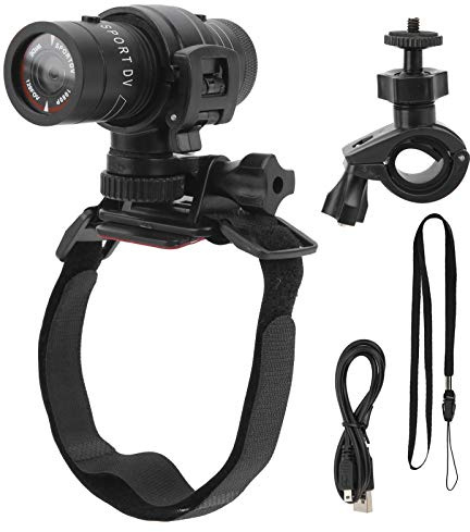 Cámara de Casco de Motocicleta 1080p CAM Full HD DV, Accesorio de Bicicletas a Prueba de Agua Mini Sports DV, Aluminio de Aluminio para Aventuras Extremas Al Aire Libre