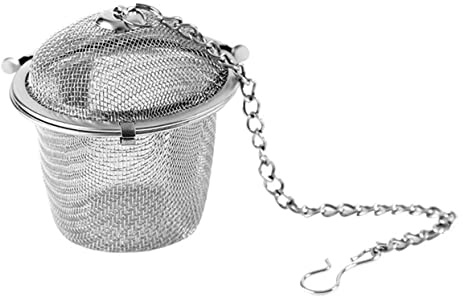 KONTONTY Stainless Steel Seasoning Balls Tea Ball Filter for Decocting Medicine Spice Strainer Infuser for Cooking