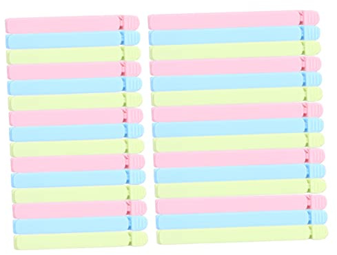 UTHCLO Clips De Sellado Para Alimentos y Snacks, Tamaño Pequeño y Grande, Plástico Resistente, Clips Para Sellar Bolsas De Refrigerio, Paquetes De 30 Unidades, Uso Doméstico y Cocina