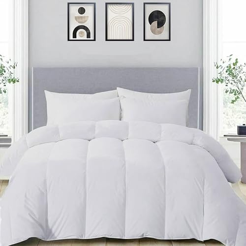 MH Home Super King Duvet 15 Tog All Season Comforter, Lightweight Skin Friendly Quilt, Down Alternative Ultra-Soft Plush Breathable Duvet (15 Tog, Super King)
