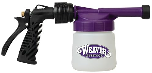Weaver Livestock Mini Foamer for Cleaning Horses, Goats, Sheep, Swine or Dogs Includes Container with lid and Spray Nozzle with Easy On/Off