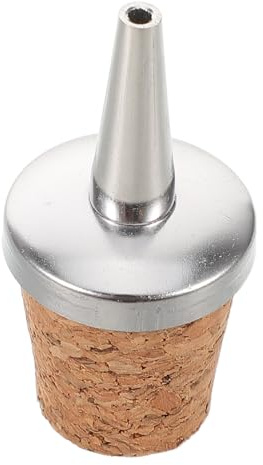 IWOWHERO Bec Verseur de Bouteille Dash à Base en Liège, Métal et Bois | Bars à Domicile et Restaurants, Design Polyvalent, Ajustement Confortable pour Amateurs et Barmans